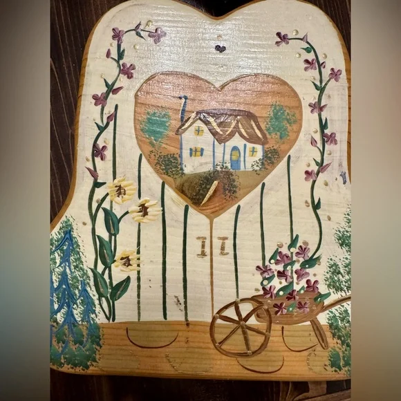 Vintage Folk Art Wooden Welcome Friends Sign Hand Made in Mexico - Picture 2 of 7